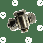 Фитинг двойной (на цилиндр зажима 526U) 6000010 HINGE TEE Ф6 R1/8 Фитинг двойной (на цилиндр зажима 526U) 6000010 HINGE TEE Ф6 R1/8